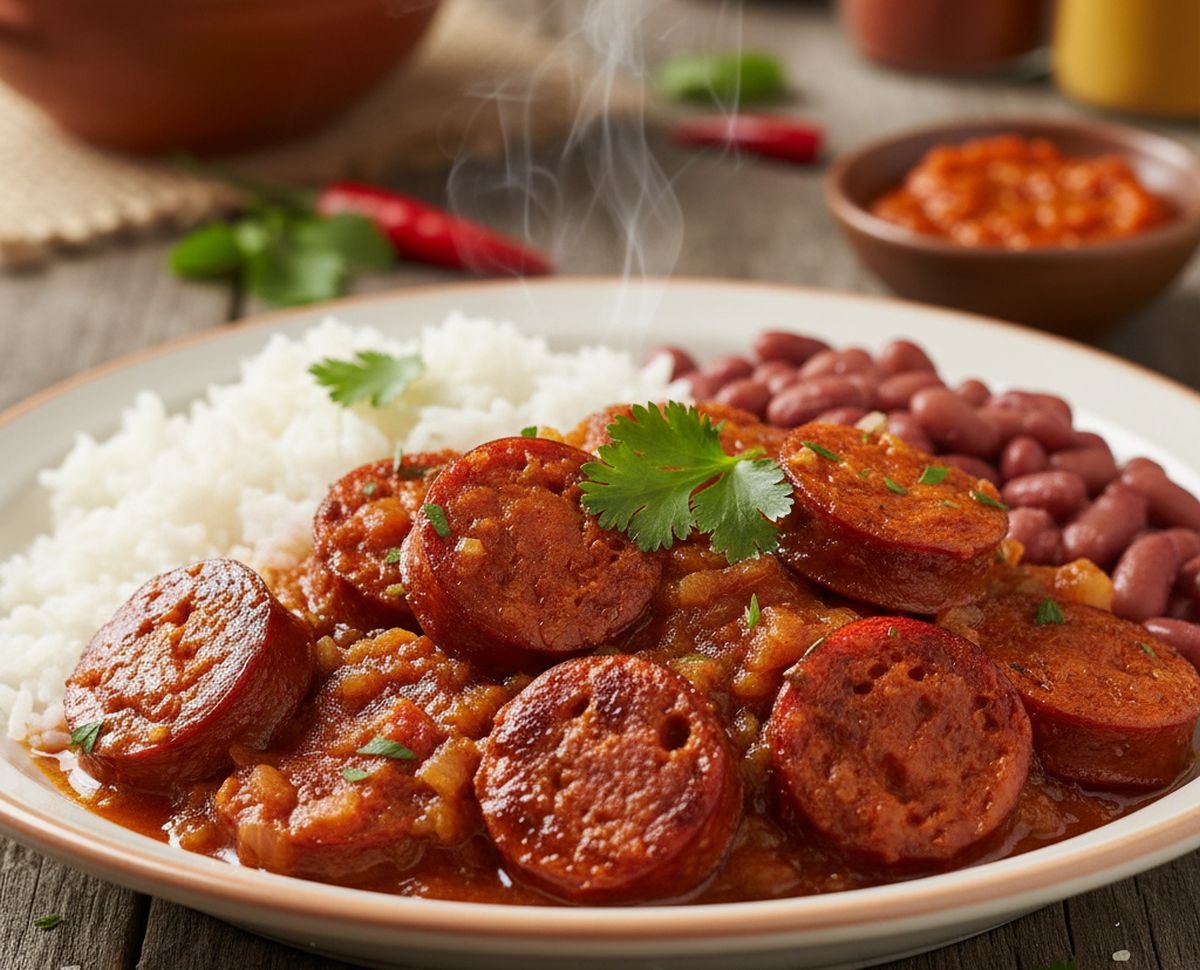 Recette rougail saucisse réunionnaise traditionnelle facile