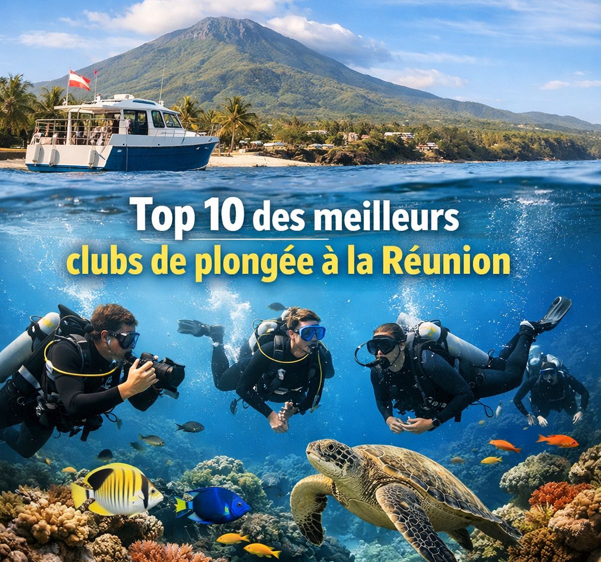 Top 10 des meilleurs clubs de plongée à la Réunion